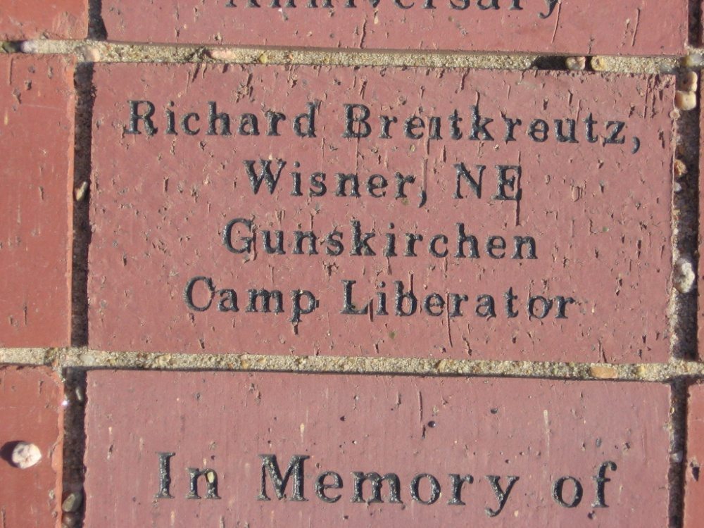 The brick named for Joel's grandfather at the Nebraska Holocaust Memorial.